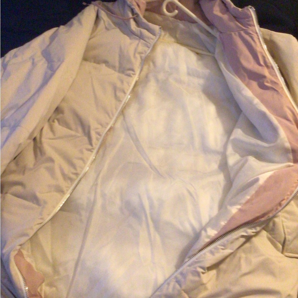 Cream Cozy Jacket with Pockets